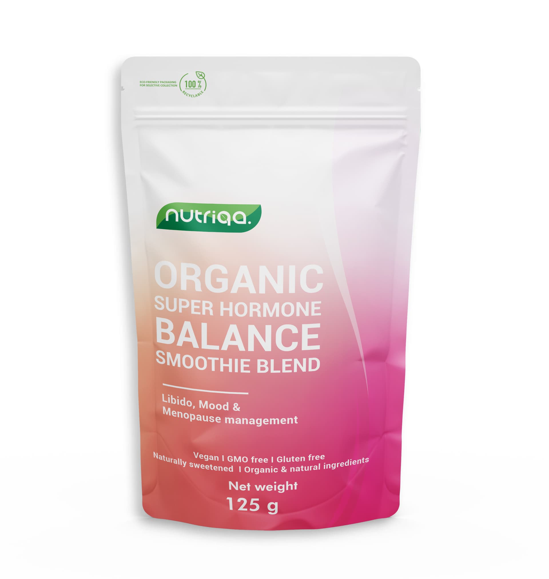 Nutriqa bio vegán super hormonálna rovnováha zmes 125 g
