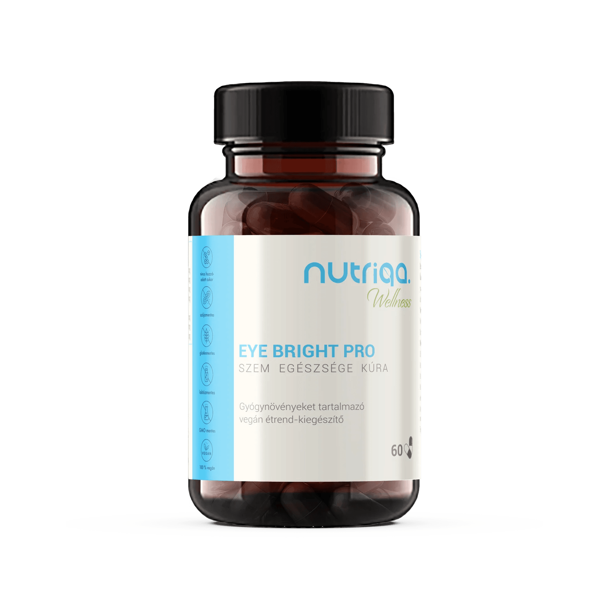 Nutriqa eye bright pro péče o zdraví očí vegánské kapsle 60 ks