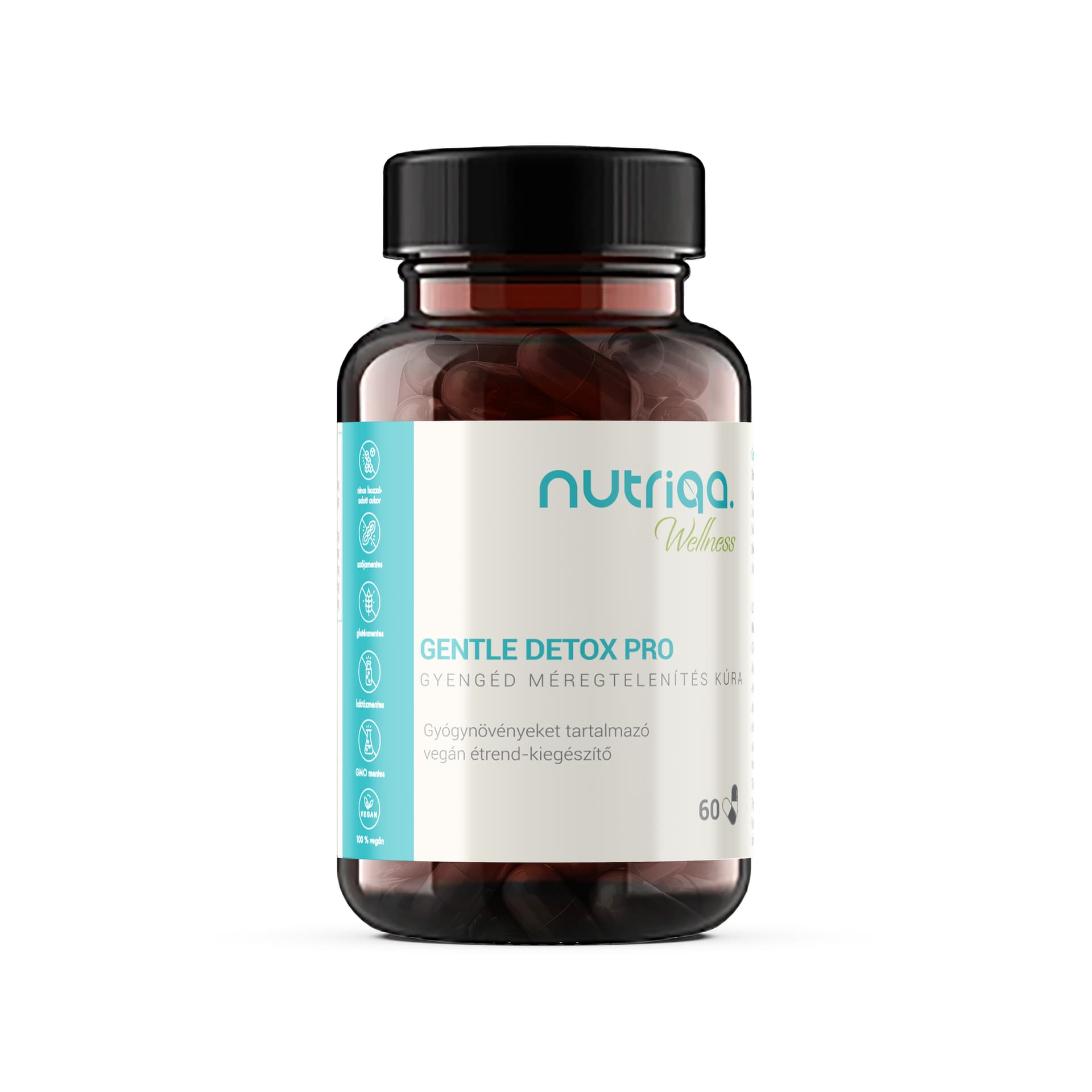 Nutriqa jemná detoxikačná kúra vegán kapsule 60 ks