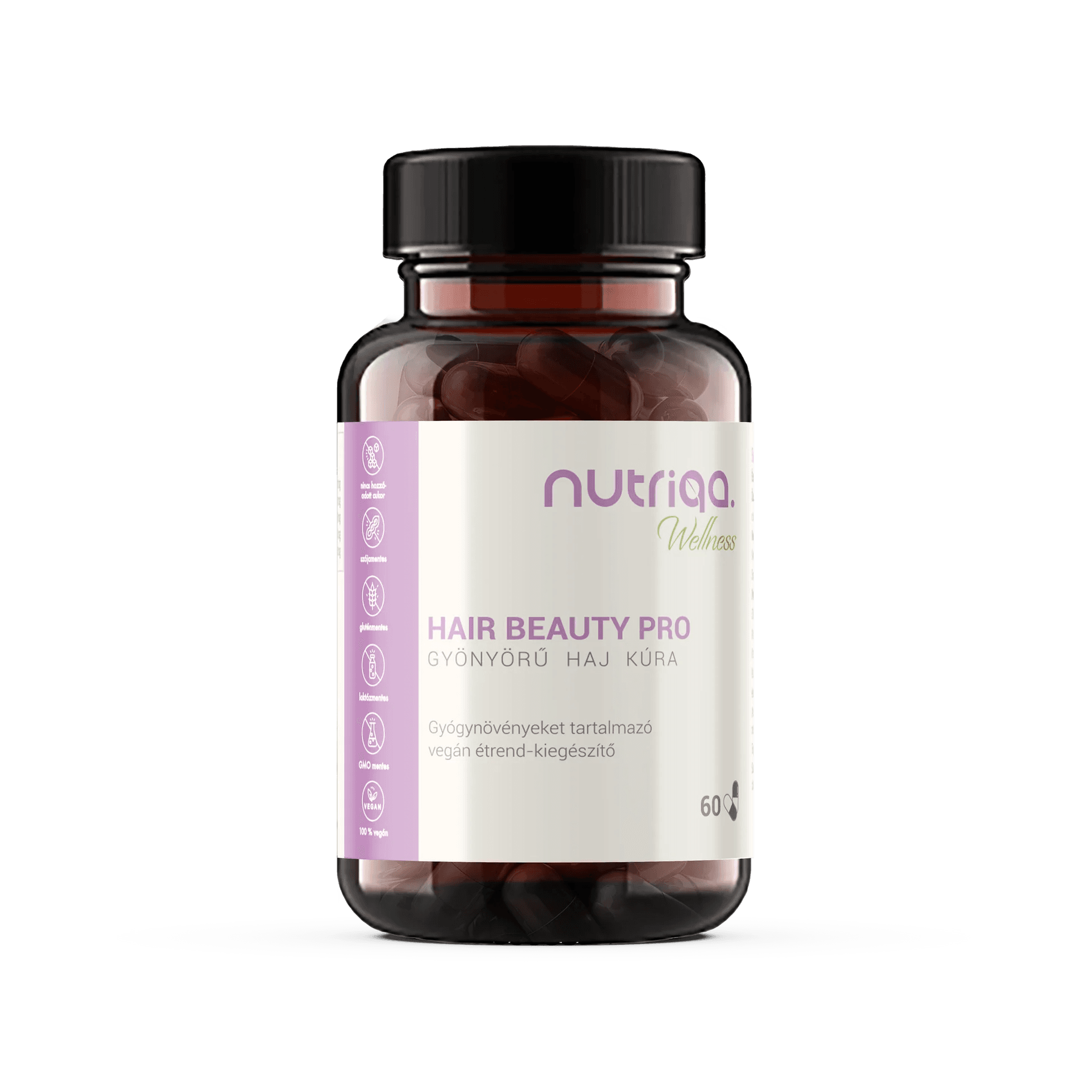 Nutriqa hair beauty pro nádherná vlasová kúra vegán kapsula 60 ks