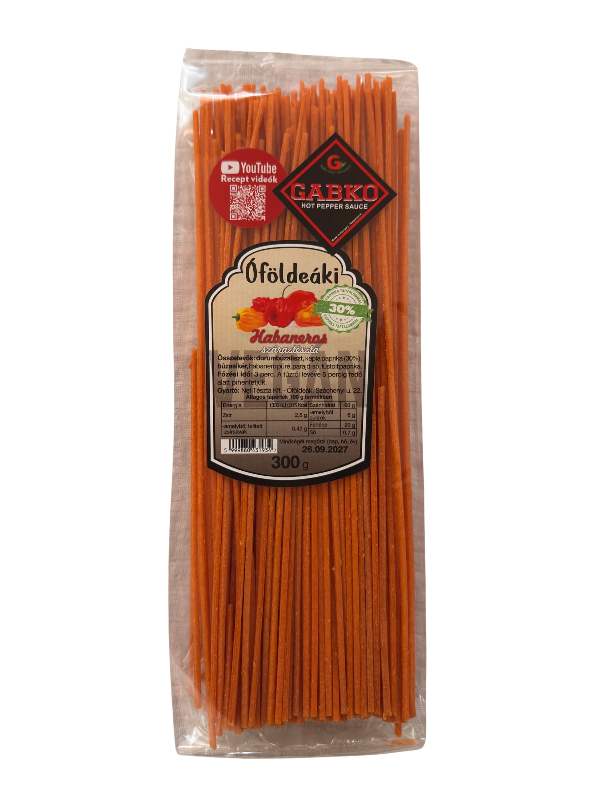 Óföldeáki habaneros lunghi 300 g