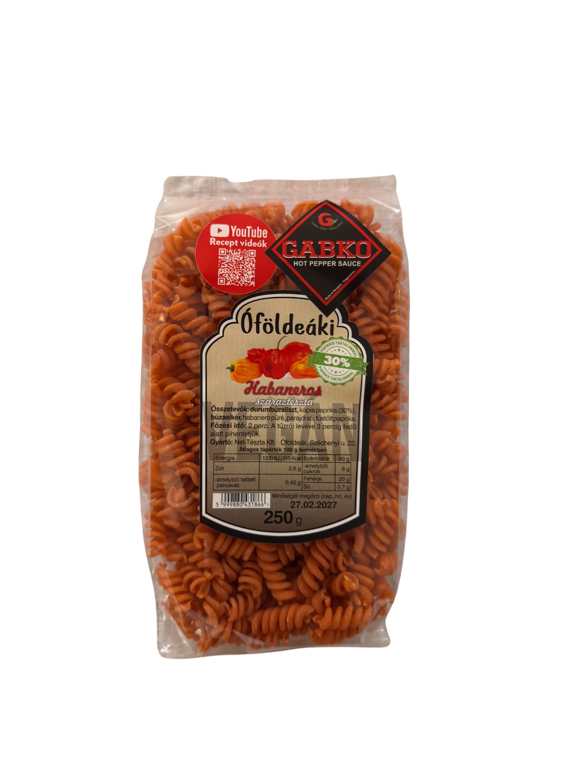 Óföldeáki habaneros špagety 250 g