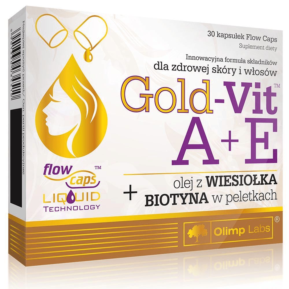 Olimp Labs gold-vit A+E s olejom z ľubovníka bodkovaného a biotínom 30 kapsúl