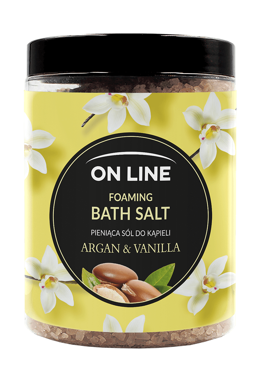 On Line peniaca soľ do kúpeľa Argan & Vanilla 1200 g - 94743