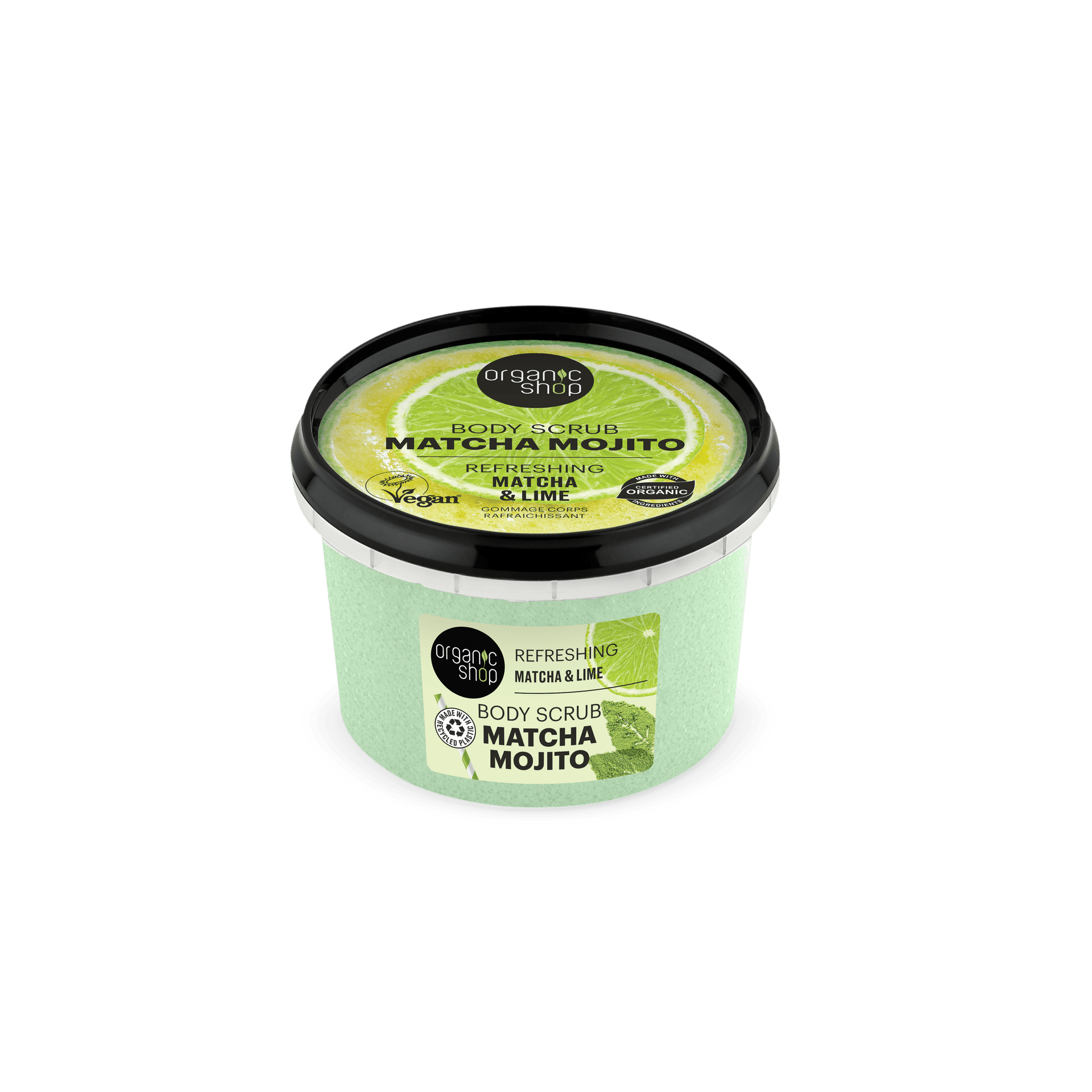 Organic Shop Matcha & Lime telový peeling 250 ml - 93948