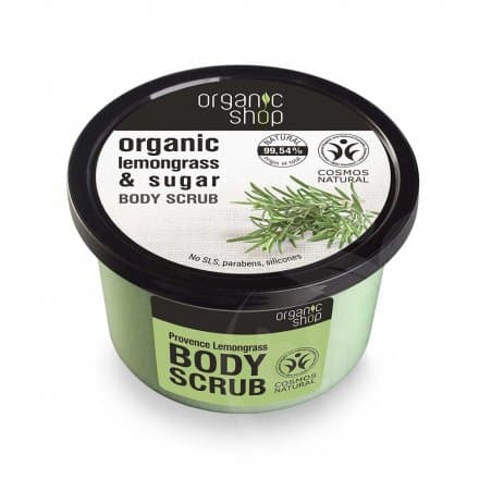 Organic Shop telový peeling s citrónovou trávou 250 ml - 57414