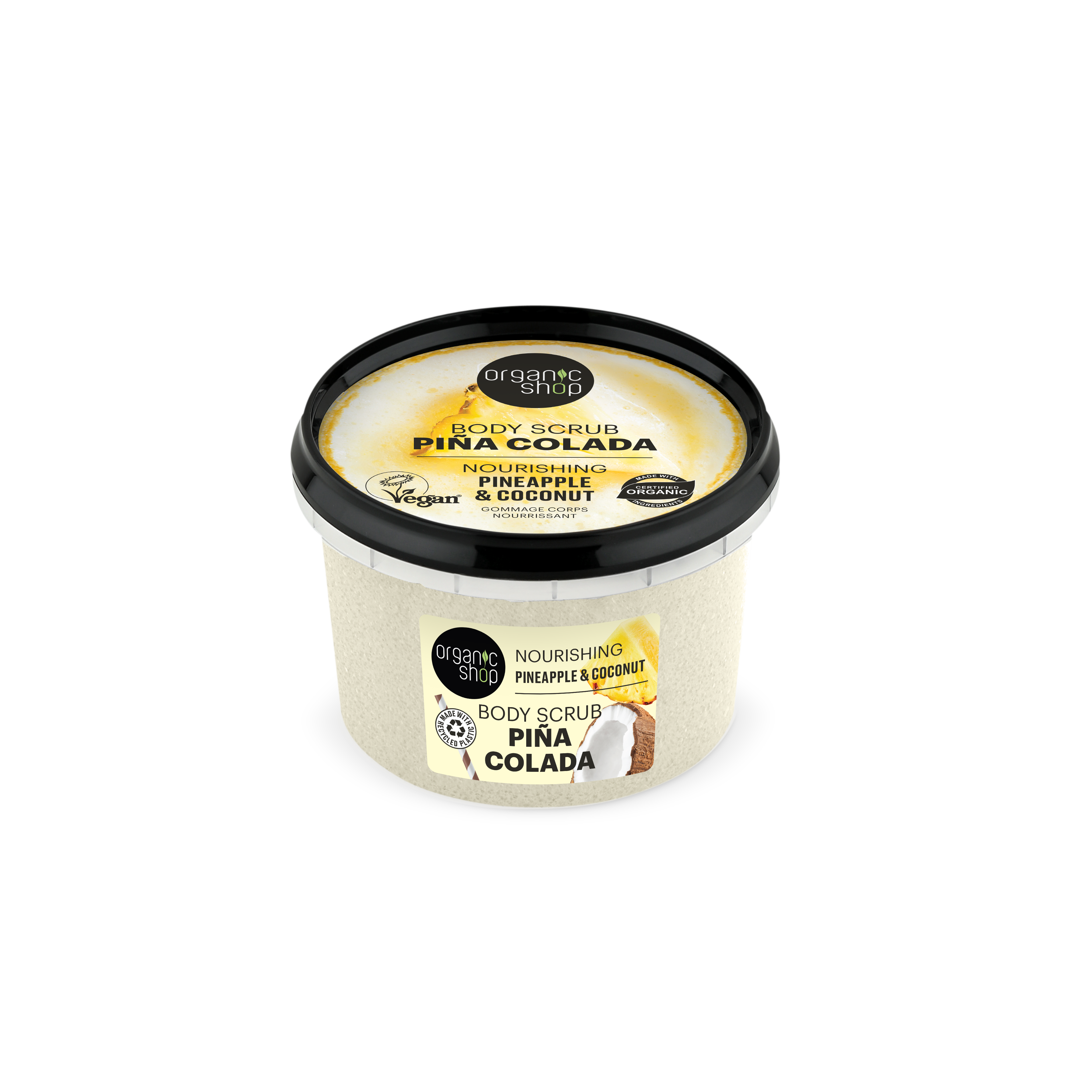 Organic Shop Tropický telový peeling Pina Colada 250 ml - 93950