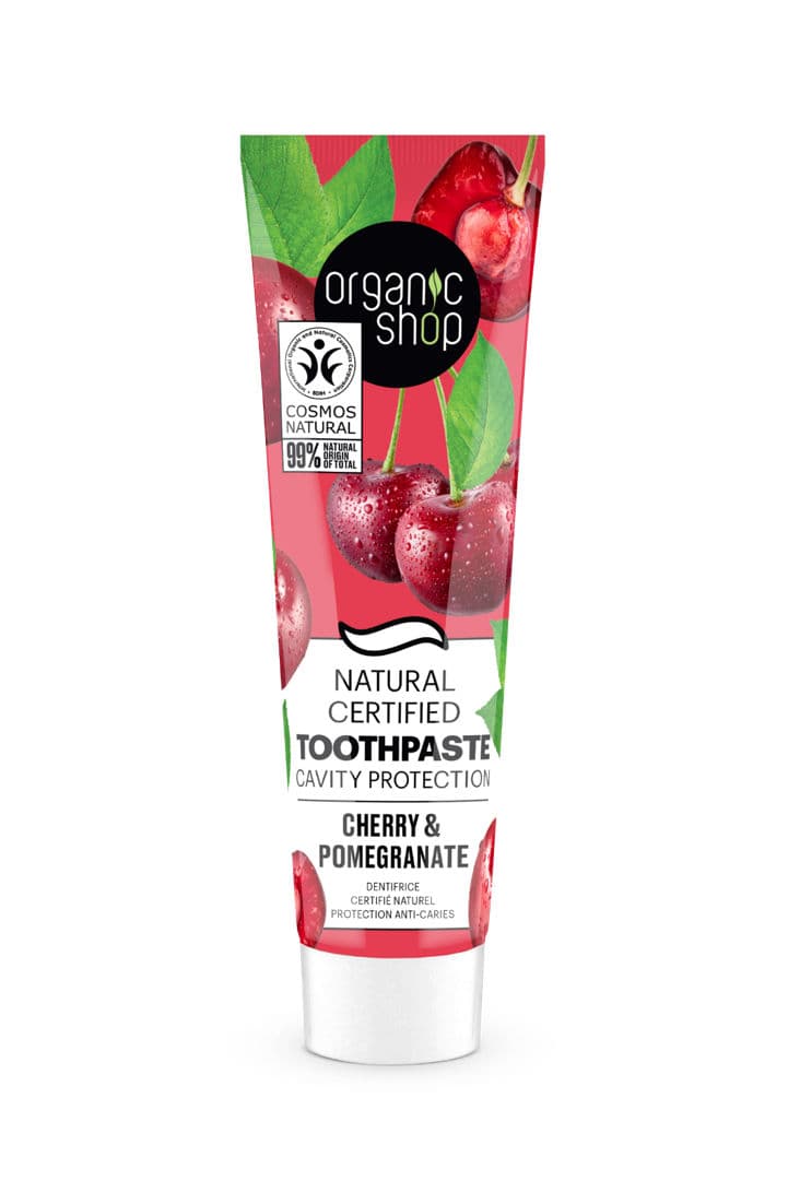 Organic Shop Čerešňovo-granátová zubná pasta pre zdravý úsmev 100 ml - 91573