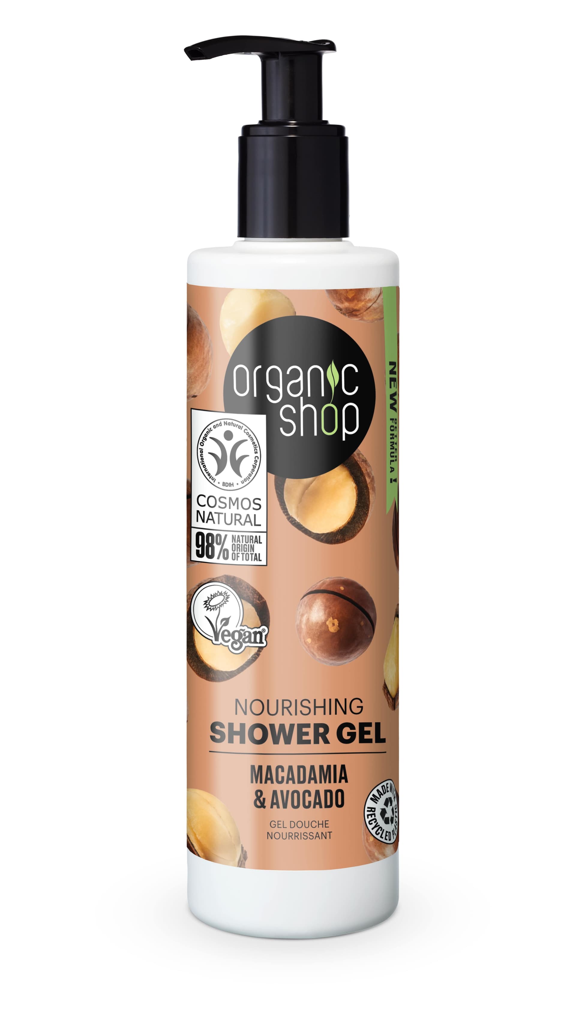 Organic Shop Vyživujúci sprchový gél s makadamiou a avokádom 280 ml - 90474