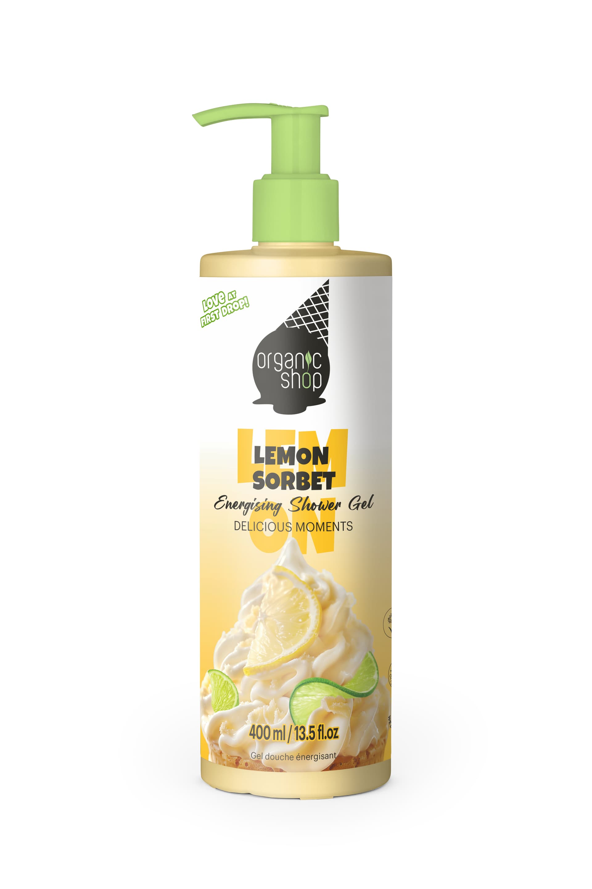 Organic Shop “citrónový sorbet” energizujúci sprchový gél 400 ml