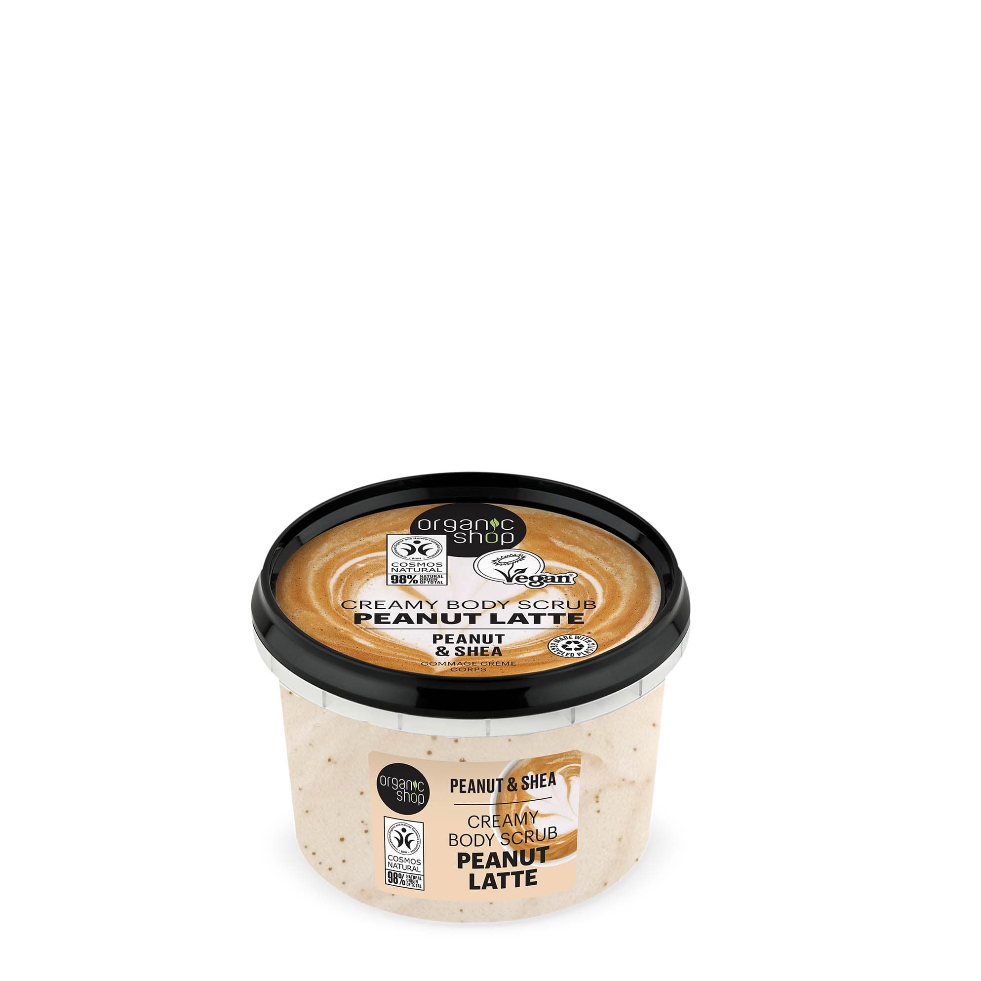 Organic Shop Krémový telový peeling Arašidové latté 250 ml - 95274