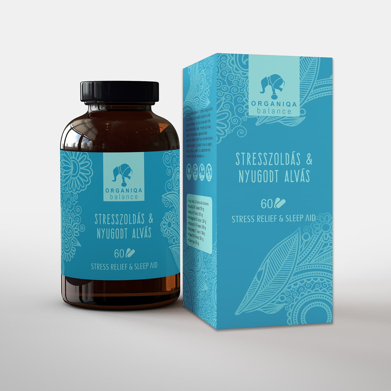 Organiqa balance uvoľnenie stresu a pokojný spánok kapsula 500mg 60 ks