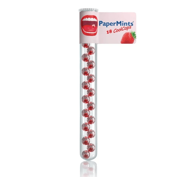PaperMints cool caps jahodové cukríky 18 ks