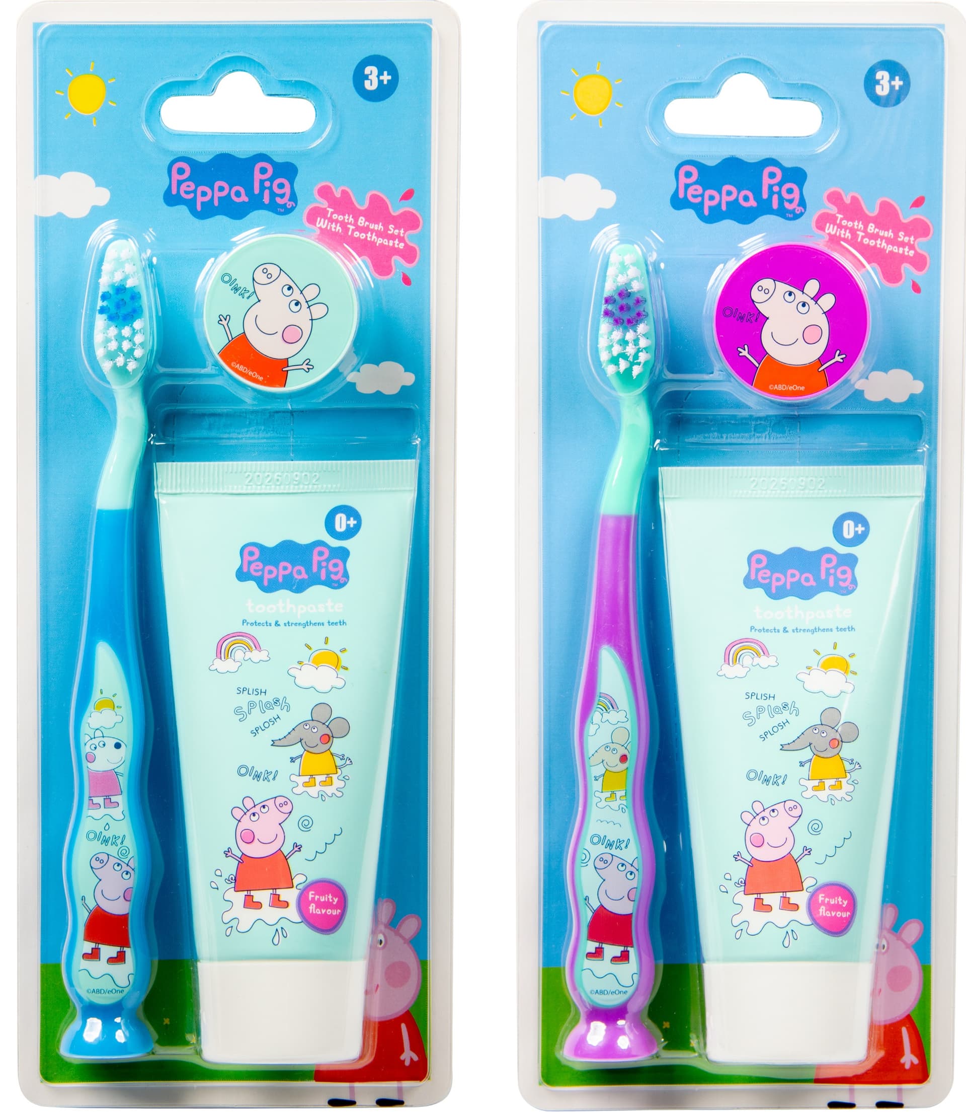 Peppa Prasátko detská zubná pasta + kefka balenie 1 ks