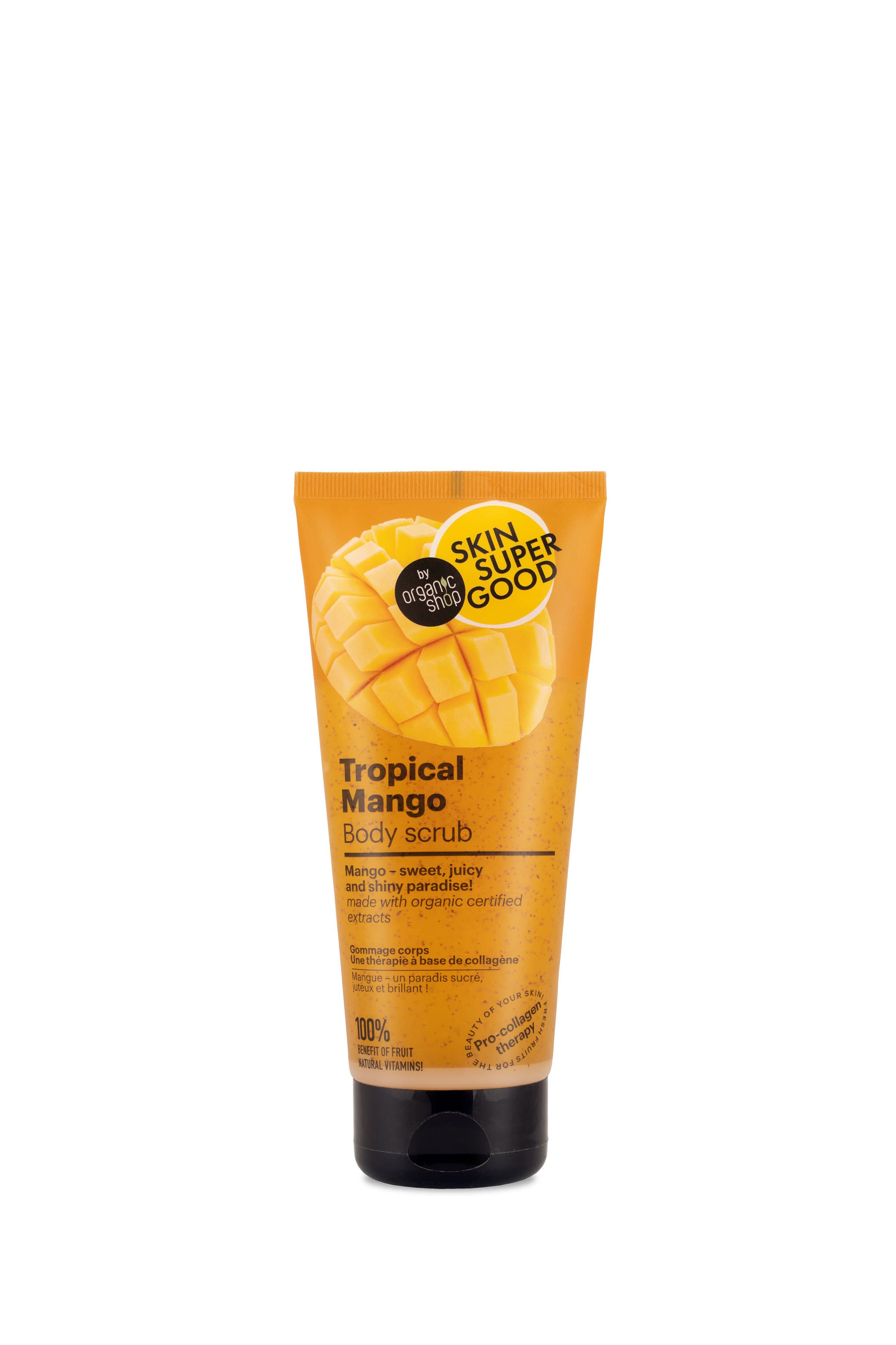 Organic Shop Telový peeling s vôňou tropického manga 200 ml - 95269