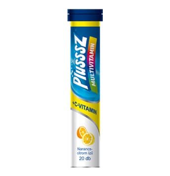 Plussz duo multivitamín + C-vitamín šumivé tablety 20 ks