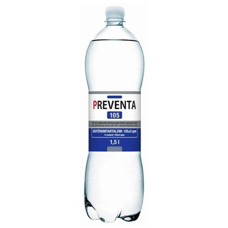 Preventa 105 znížená deuteriumová obsahuhy uhličitéj vody 1500 ml