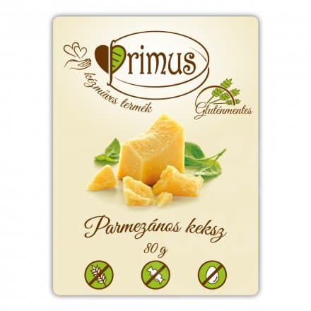Primus Bezlepkové parmezánové krekry 80 g - 57455