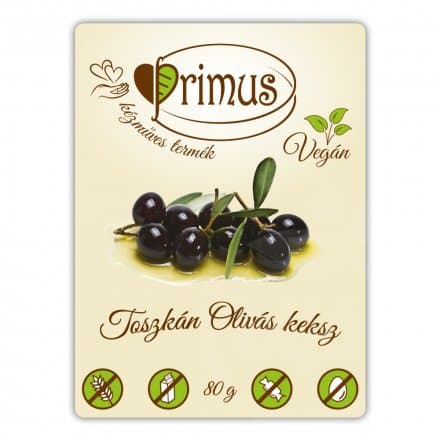 Vegánske olivové sušienky Primus 80 g