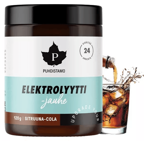 Puhdistamo prírodný elektrolyt citrón-kola príchuť nápojový prášok 120 g