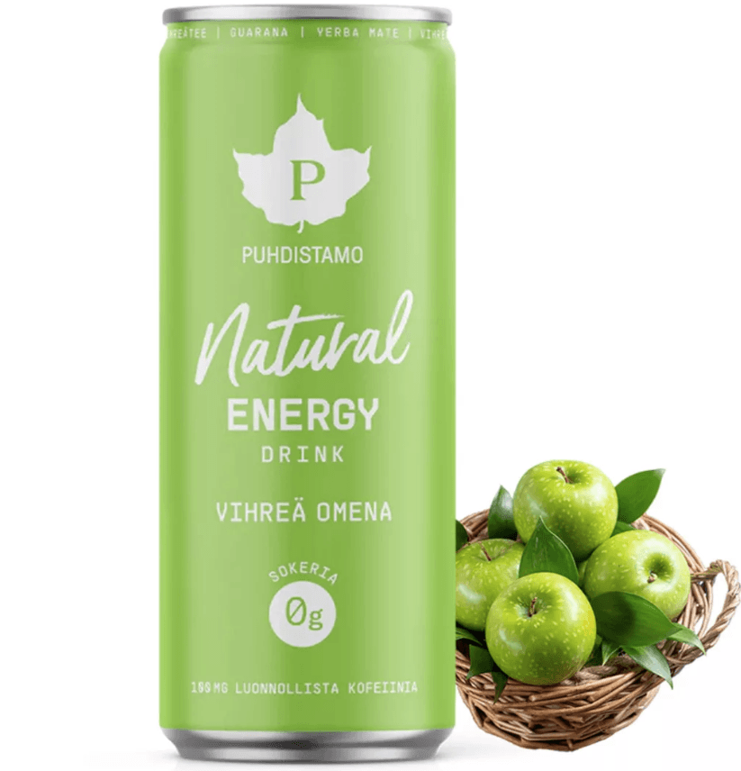Puhdistamo prírodný energetický nápoj jablková príchuť 330 ml