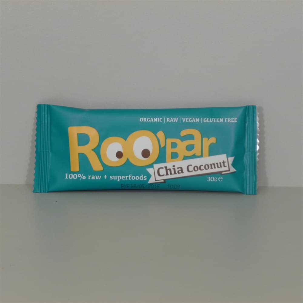 Roo'bar organická raw tyčinka s chia a kokosom 30 g