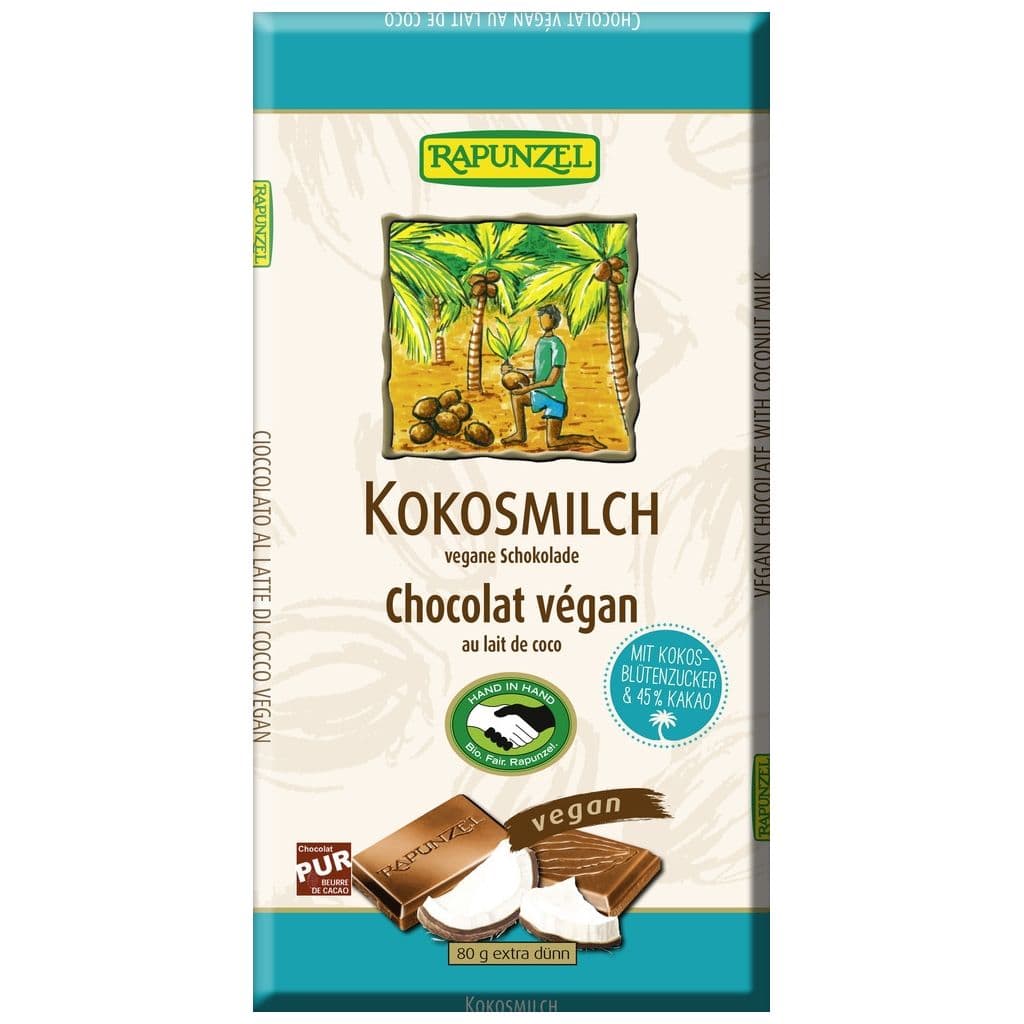 Rapunzel BIO čokoláda s kokosovým mliekom 80 g
