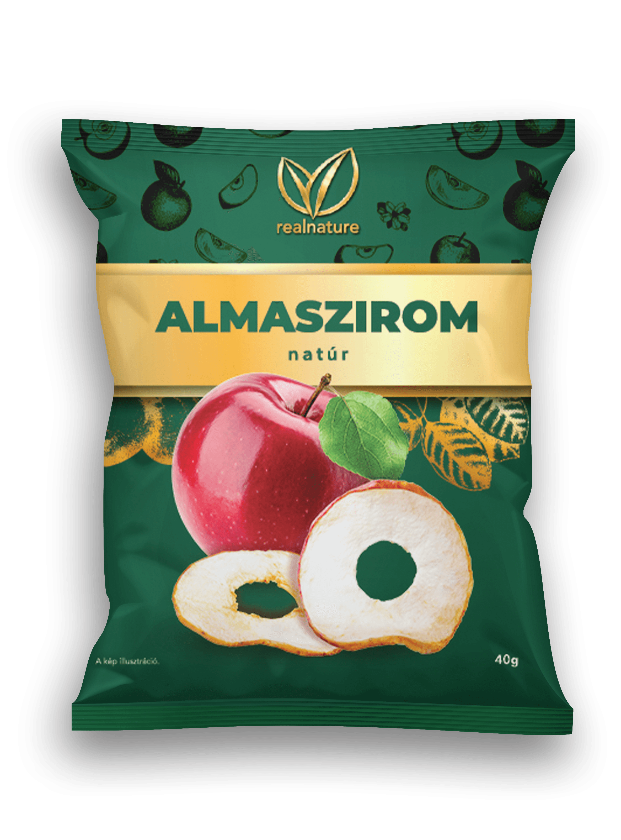 Real Nature jablkové lupienky 40 g