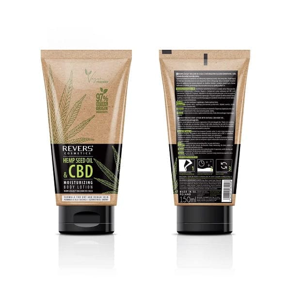 Revers cbd konopný olej vegánske telové mlieko regenerujúce 150 ml