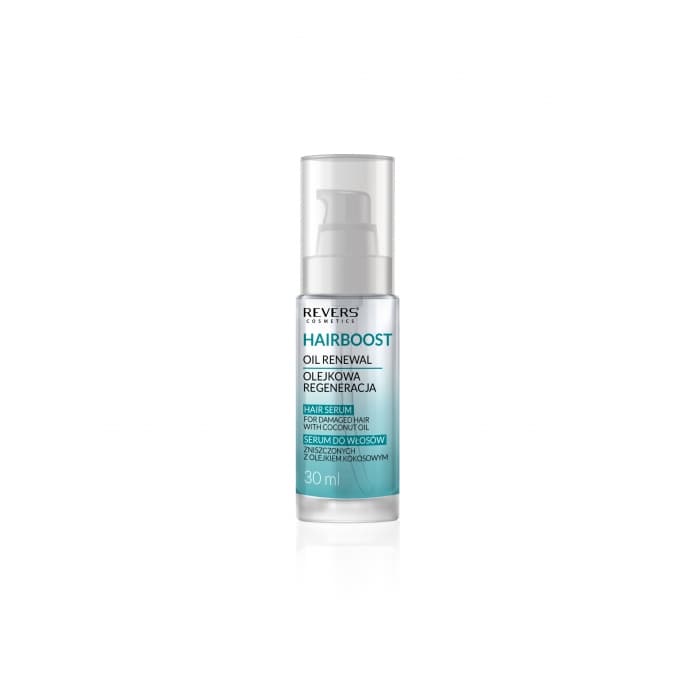 Revers hairboost vyrovnávajúci olej na končeky vlasov bez lesku pre slabé vlasy s kokosovým olejom 30 ml