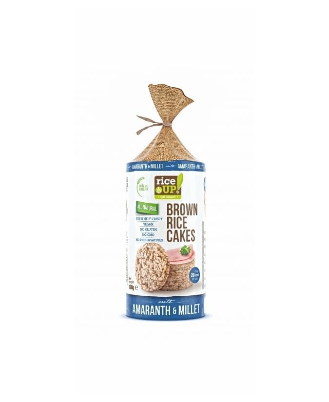 RiceUP! Hnedé ryžové chlebíčky s amarantom a prosem 120 g - 92556