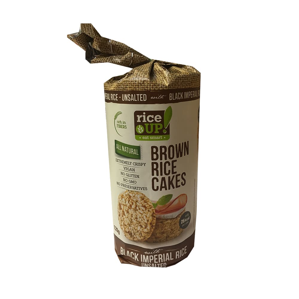 Rice Up ryžové chlebíčky s čiernou imperiálnou ryžou, nesolené 120 g