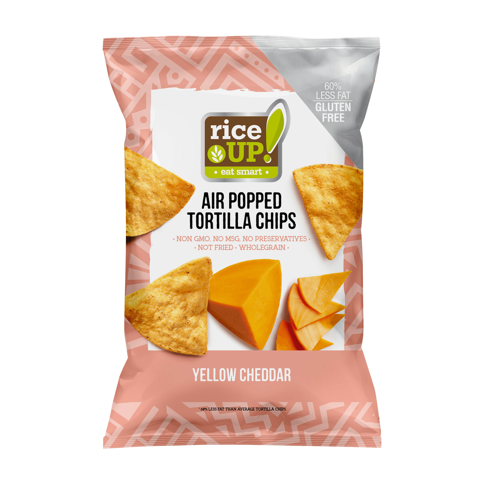 Rice Up tortilla chips s príchuťou čedaru 60 g