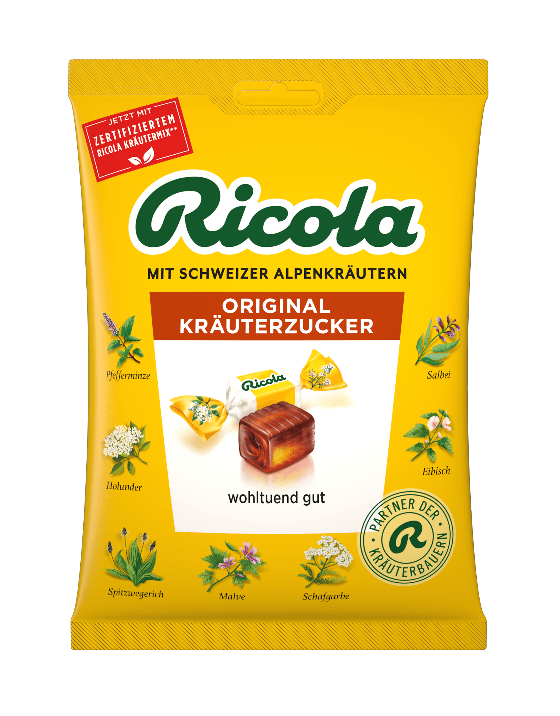 Ricola švajčiarske bylinné cukríky bez cukru s 13 bylinkami 75 g