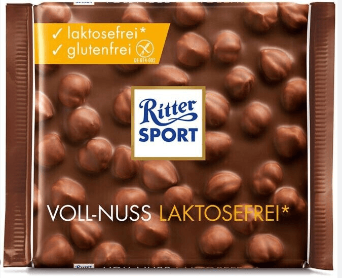 Ritter Sport bezlaktózový čokoládový orech 100 g