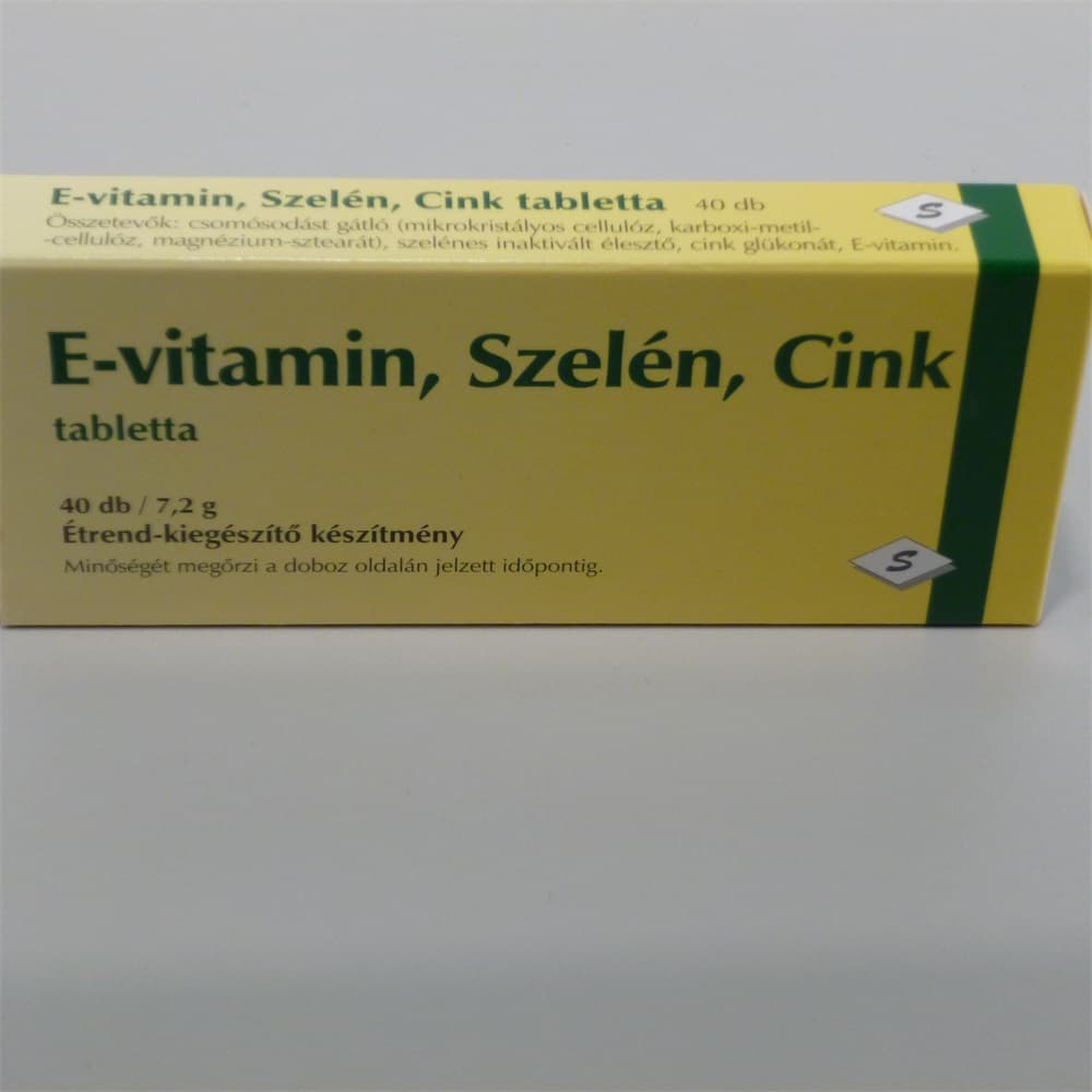 Selenium E-vitamin selén zinok tablety 40 ks