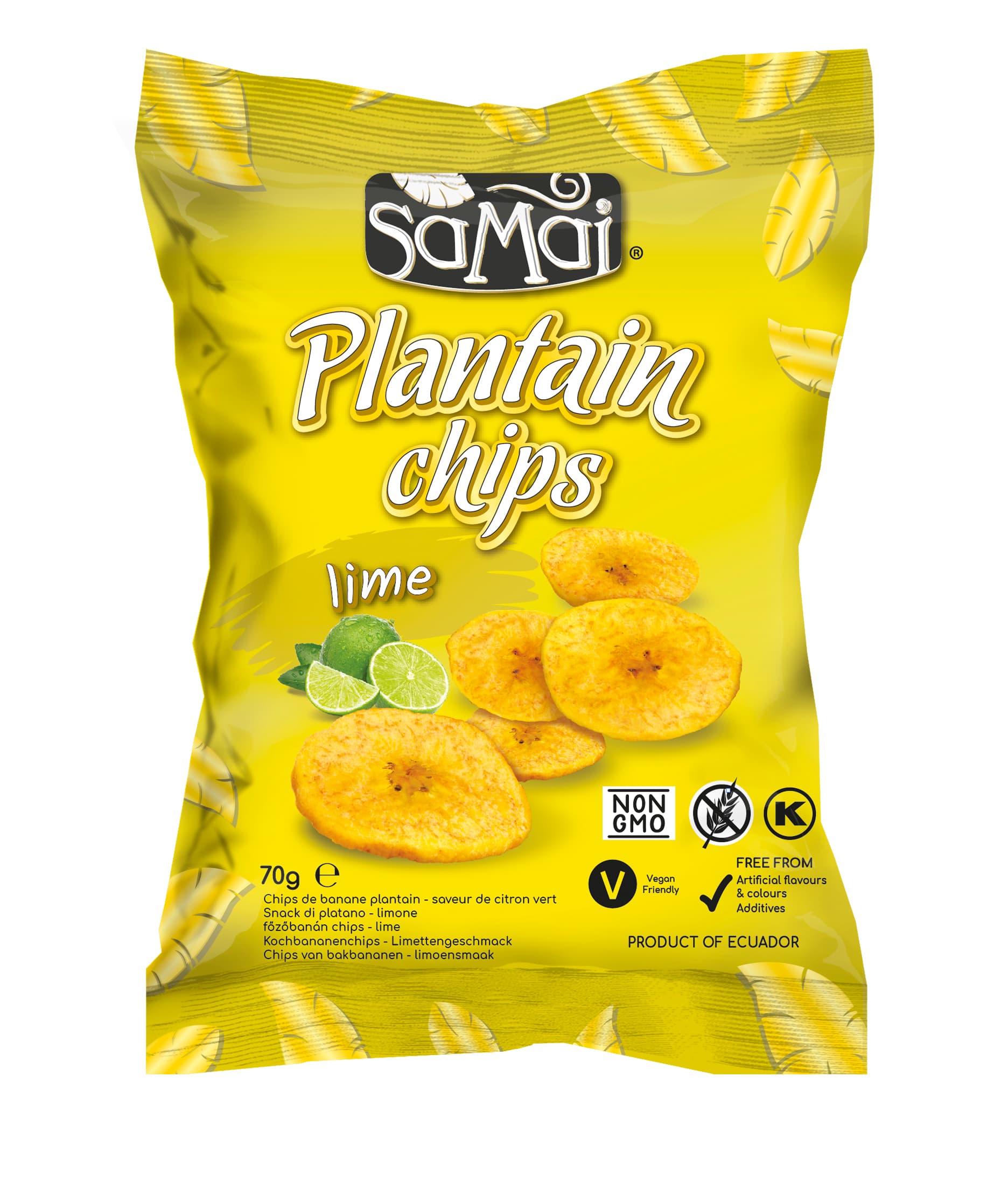 Samai plantain chipsy limetkové 70 g
