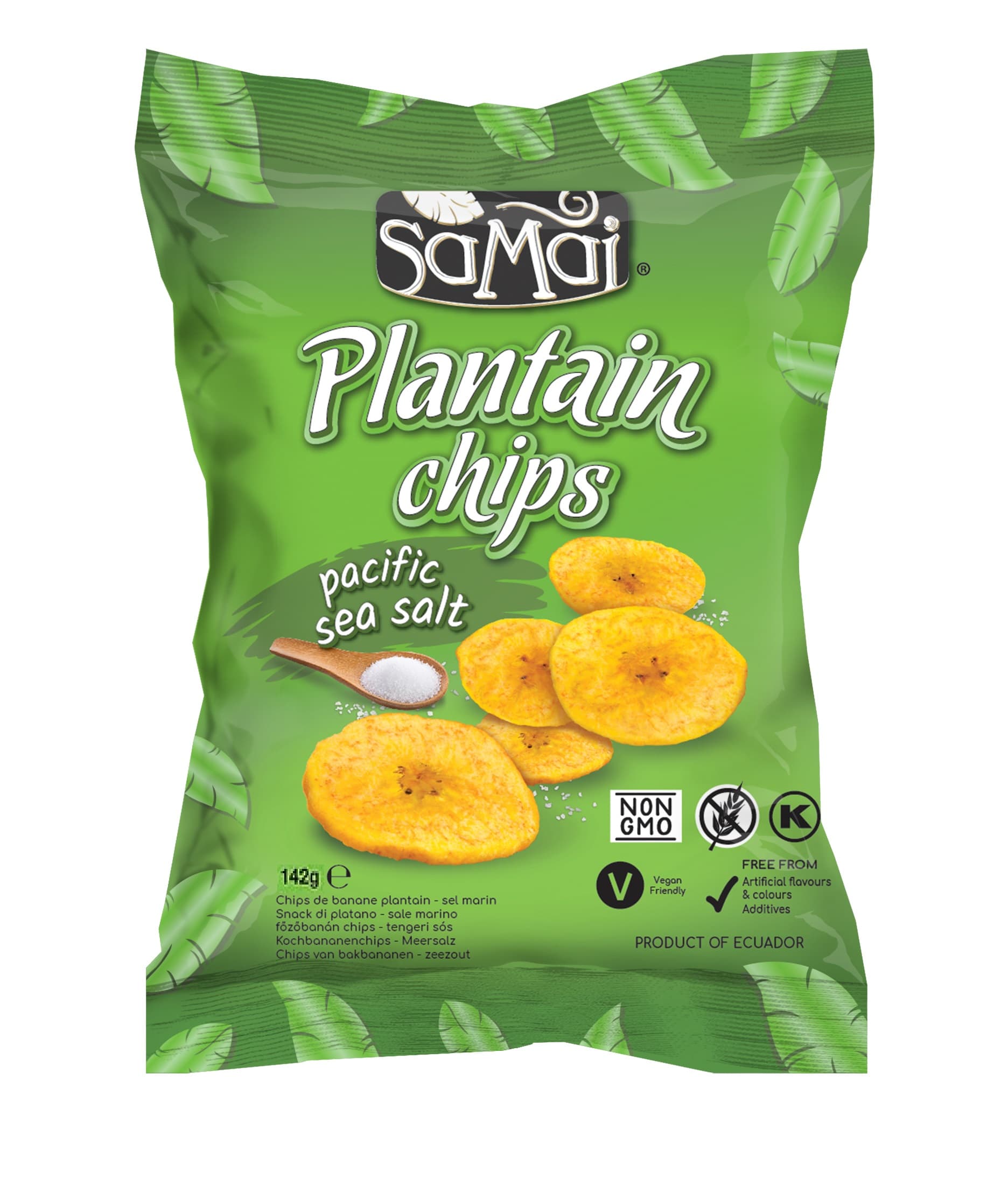 Samai Plantajnové čipsy s morskou soľou 142 g