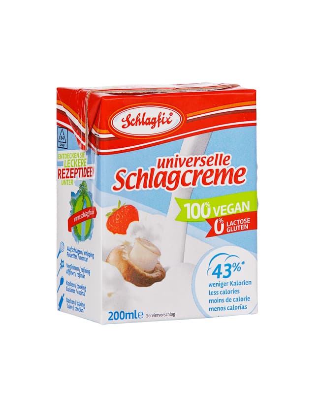 Schlagfix univerzálna nesladená rastlinná šľahačka 200 ml - 52953