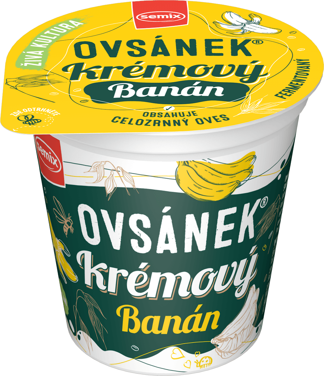Semix ovsený vegánsky krémový dezert s banánom 160 g