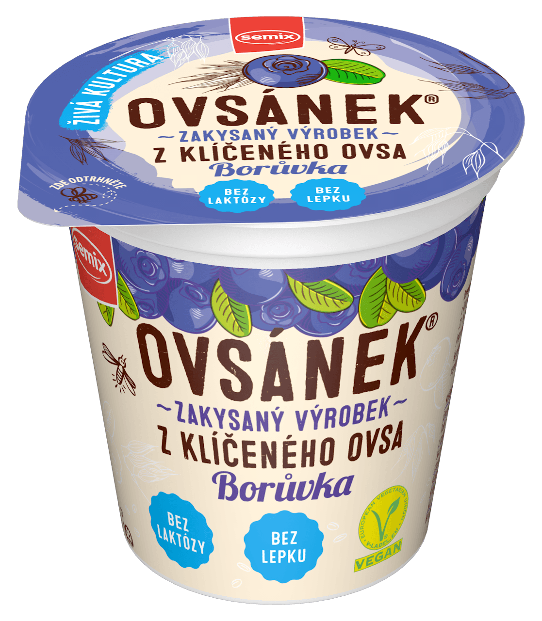 Semix ovsený vegánsky jogurt s čučoriedkami 160 g
