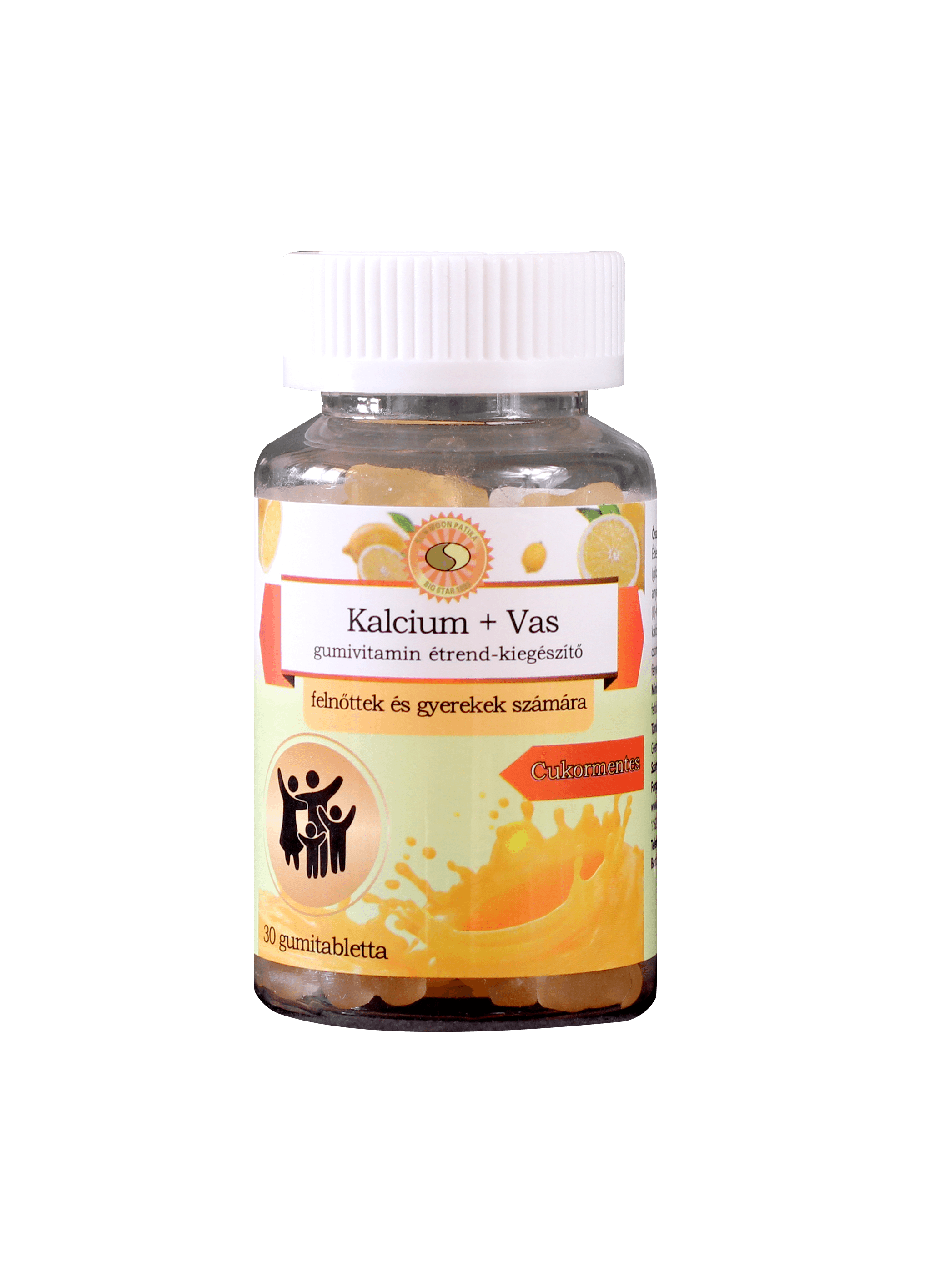 Sun Moon gumové vitamíny s vápnikom a železom 30 ks - 97622