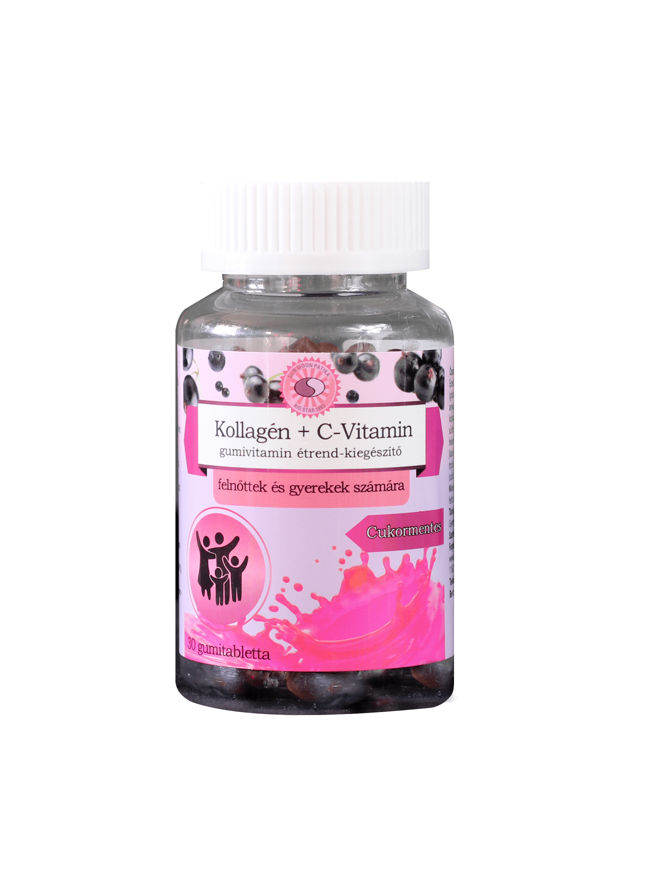 Sun Moon gumené vitamíny s kolagénom a vitamínom C 30 kusov - 97623