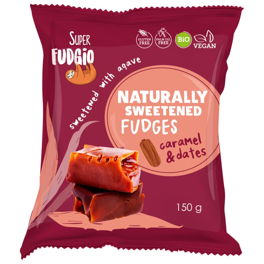 Super fudgio bio bezmliečne datle agave karamel 150 g