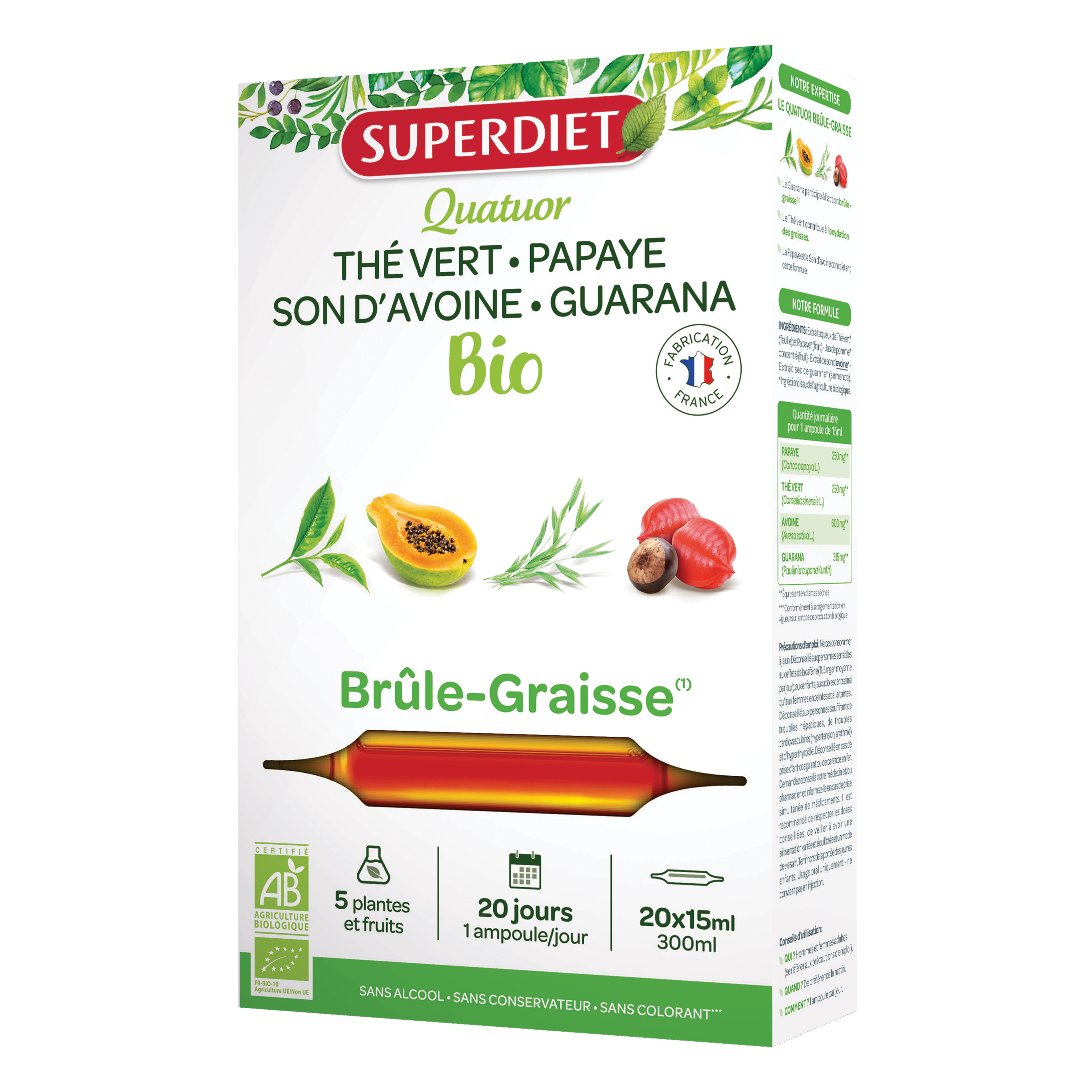 Superdiet brule-graisse zsírégető ampulla 20x10ml 200 ml