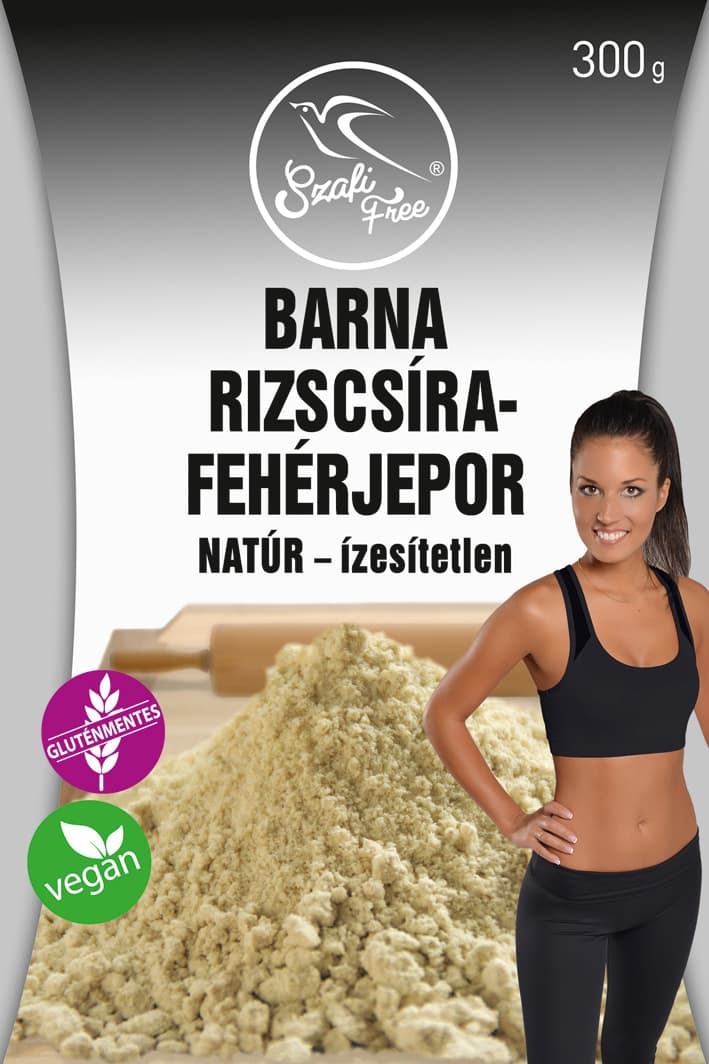 Szafi Free natúr hnedý ryžový proteínový prášok 300 g