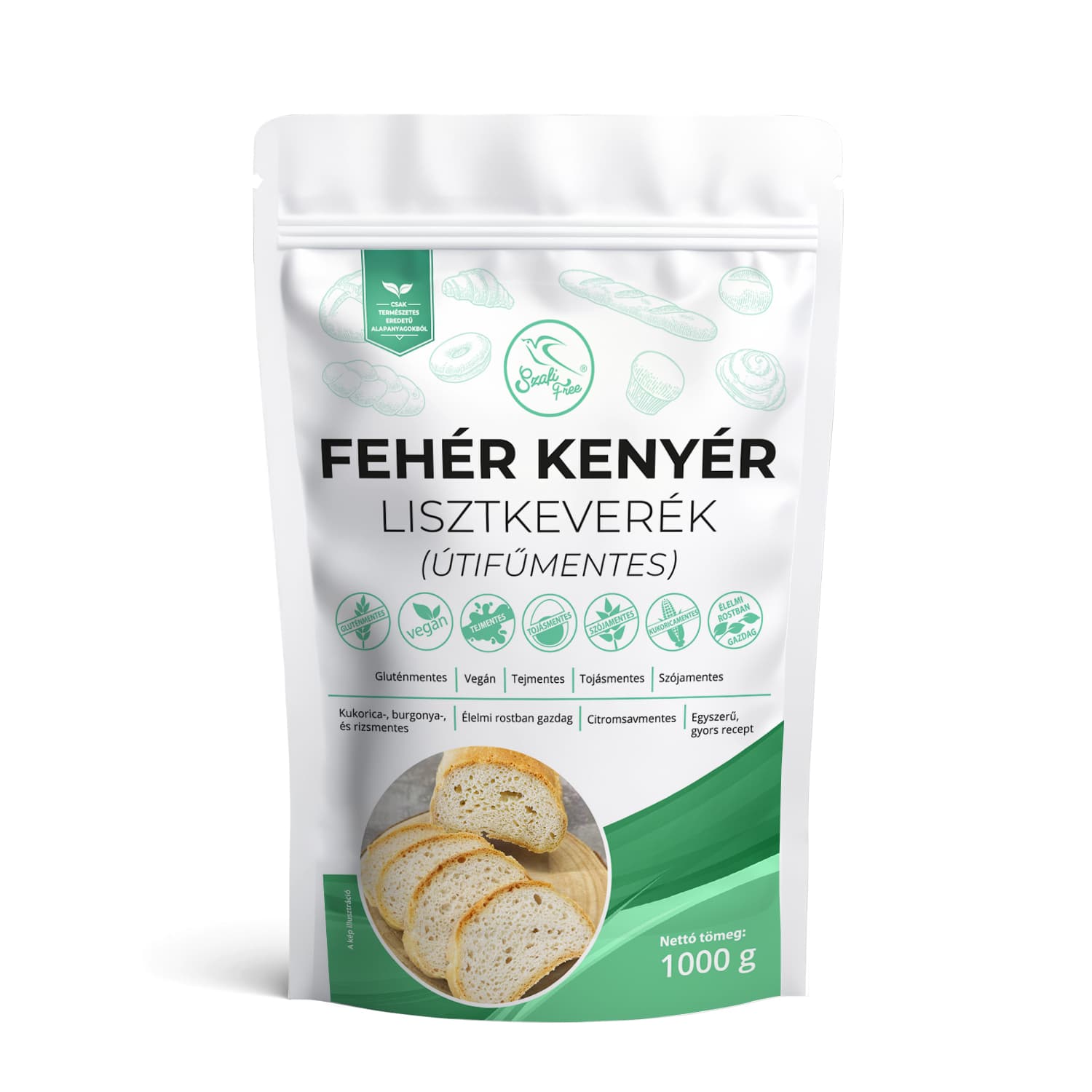 Szafi Free biely chlebový múčny mix bezlepkový 1000 g