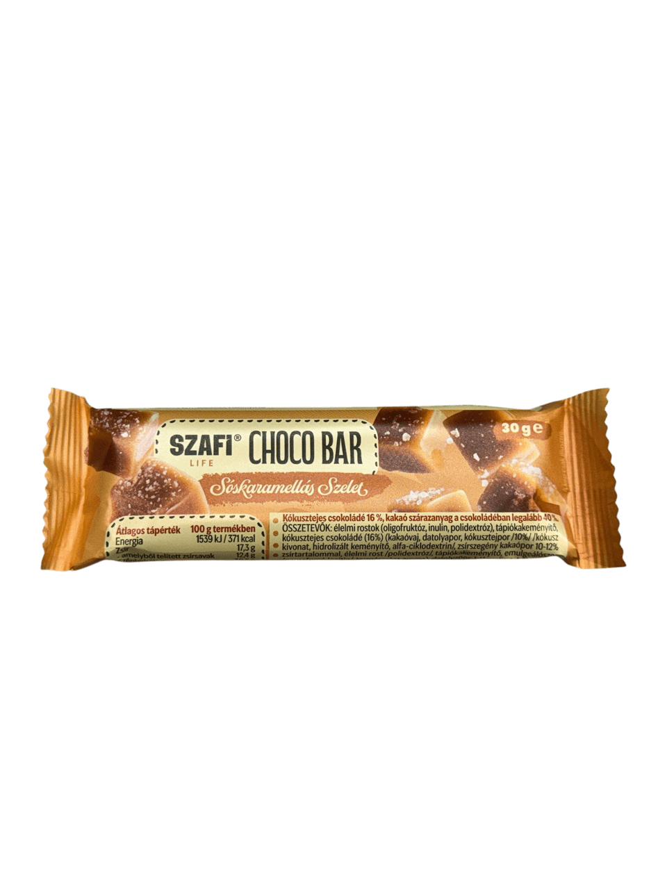 Szafi Life choco bar soľný karamelový plátok bezgluténový 30 g