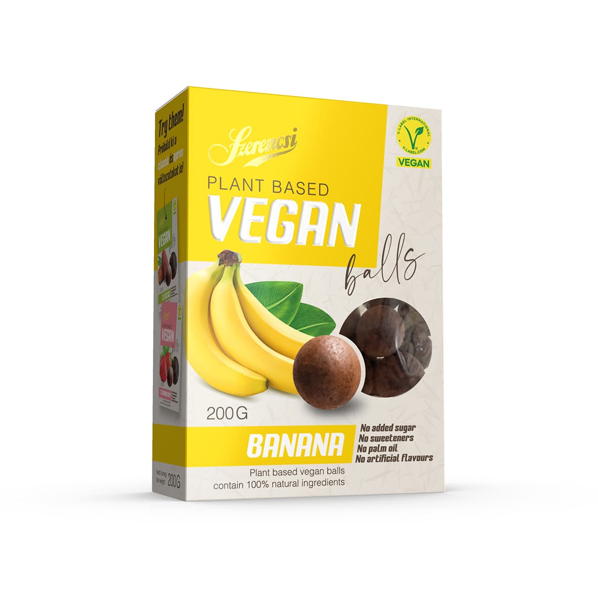 Szerencsi vegan balls datľové guľôčky banánové 200 g