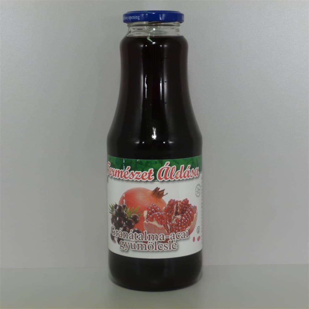 Príroda požehnáva granátový jabĺk a acai 100% ovocná šťava 1000 ml